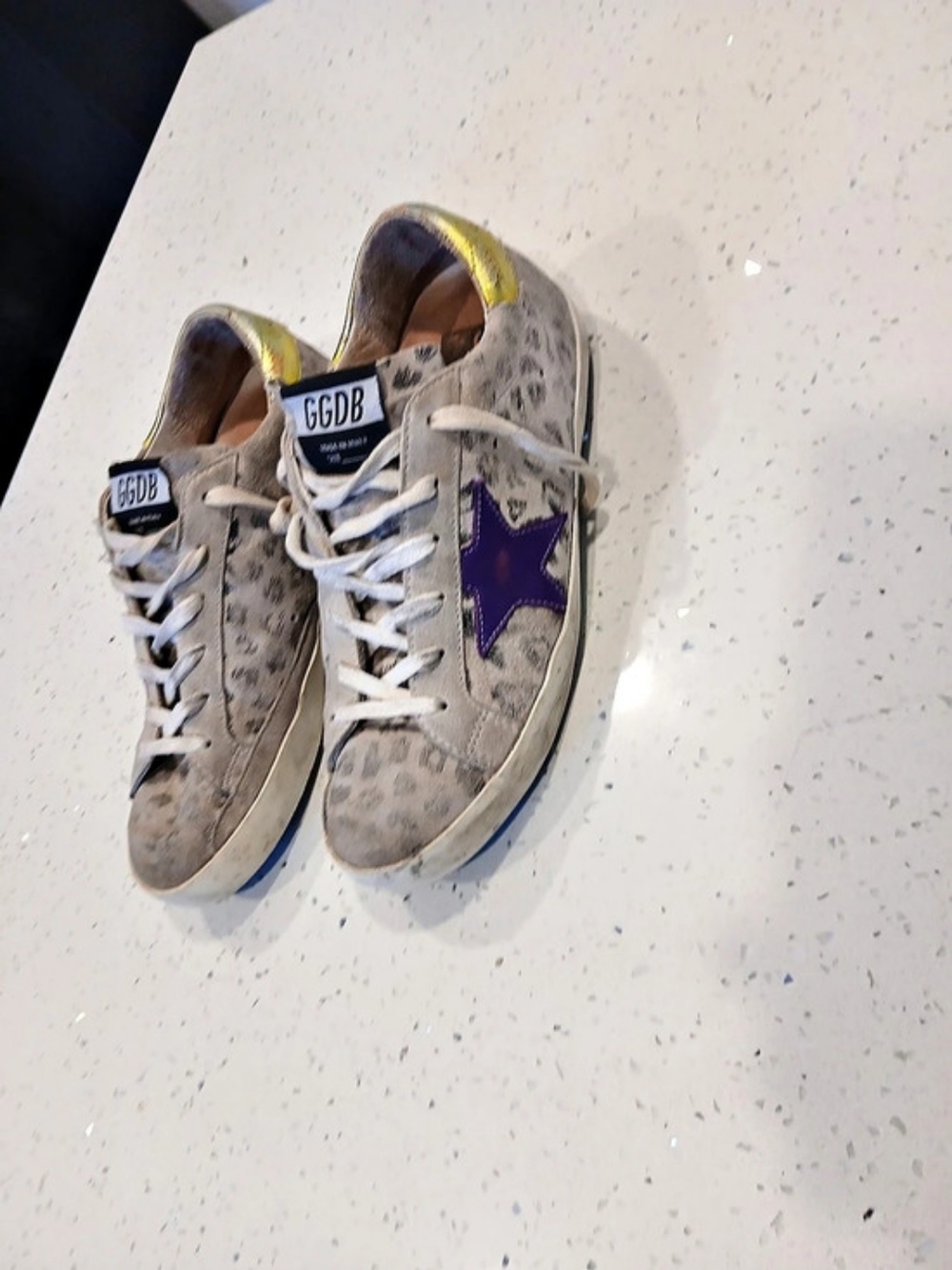 Golden Goose Super-Star Sneakers Gray & Purple EU 38 - Picture 2 of 16